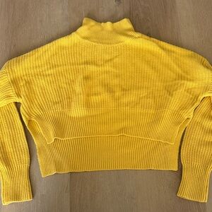 Yellow Turtleneck Women's Sweater